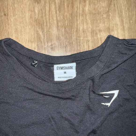 Gymshark short sleeve asymmetric tie top - black - Picture 2 of 3